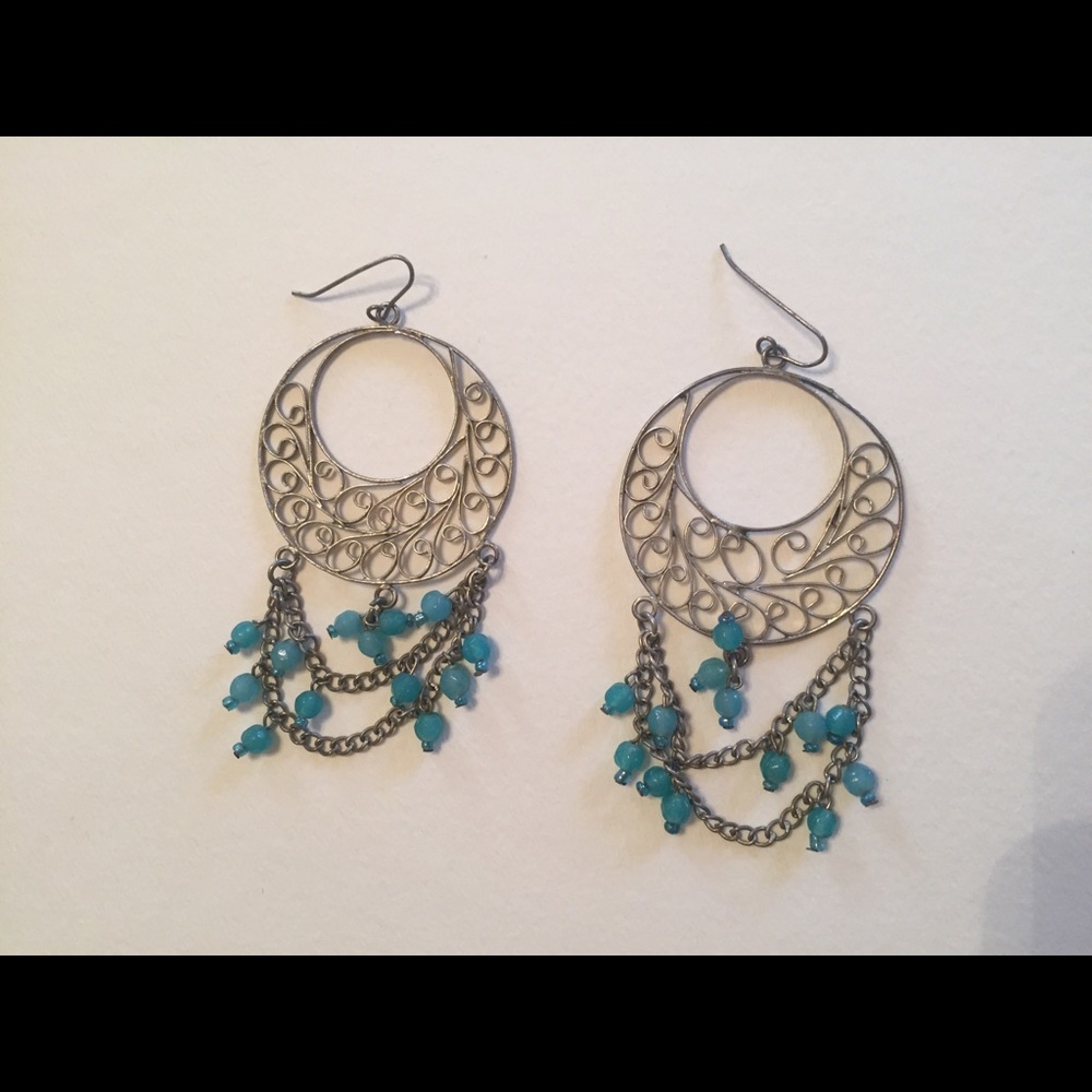 Silver and Turquoise Earrings